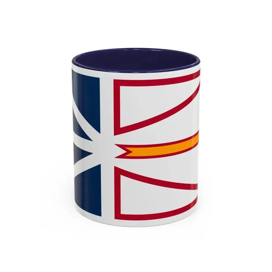 Flag of Newfoundland and Labrador Canada - Accent Coffee Mug 11oz Navy - Go Mug Yourself