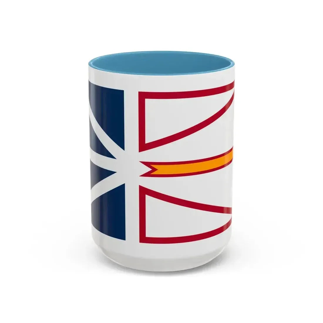 Flag of Newfoundland and Labrador Canada - Accent Coffee Mug 15oz Light Blue - Go Mug Yourself