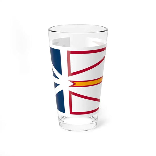 Flag of Newfoundland and Labrador Canada - Pint Glass 16oz 16oz - Go Mug Yourself