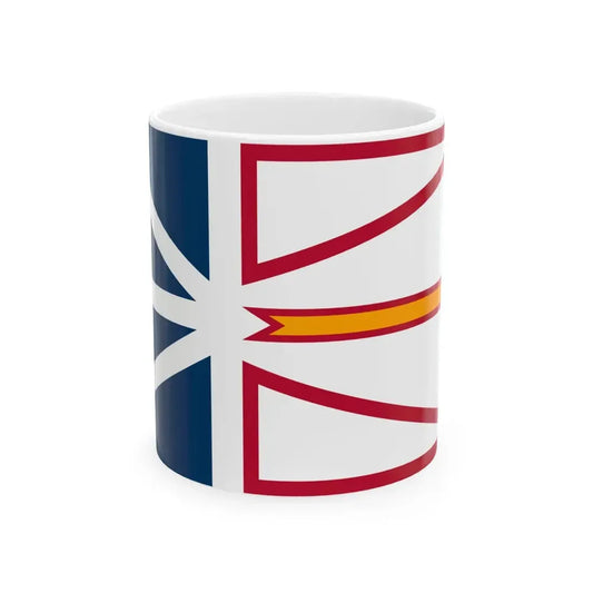 Flag of Newfoundland and Labrador (Canada) White Coffee Mug 11oz - Go Mug Yourself