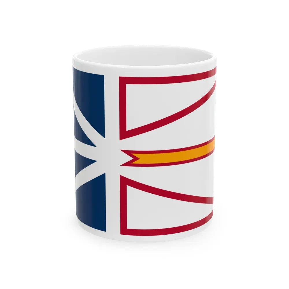 Flag of Newfoundland and Labrador Canada - White Coffee Mug-11oz-Go Mug Yourself