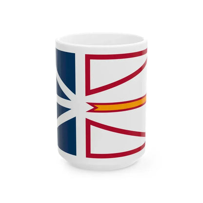 Flag of Newfoundland and Labrador (Canada) White Coffee Mug 15oz - Go Mug Yourself