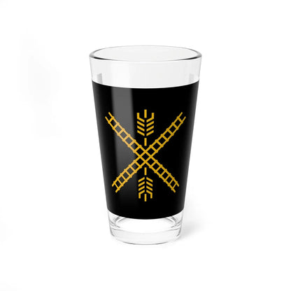 Flag of Newton Kansas (United States) Pint Glass 16oz 16oz - Go Mug Yourself