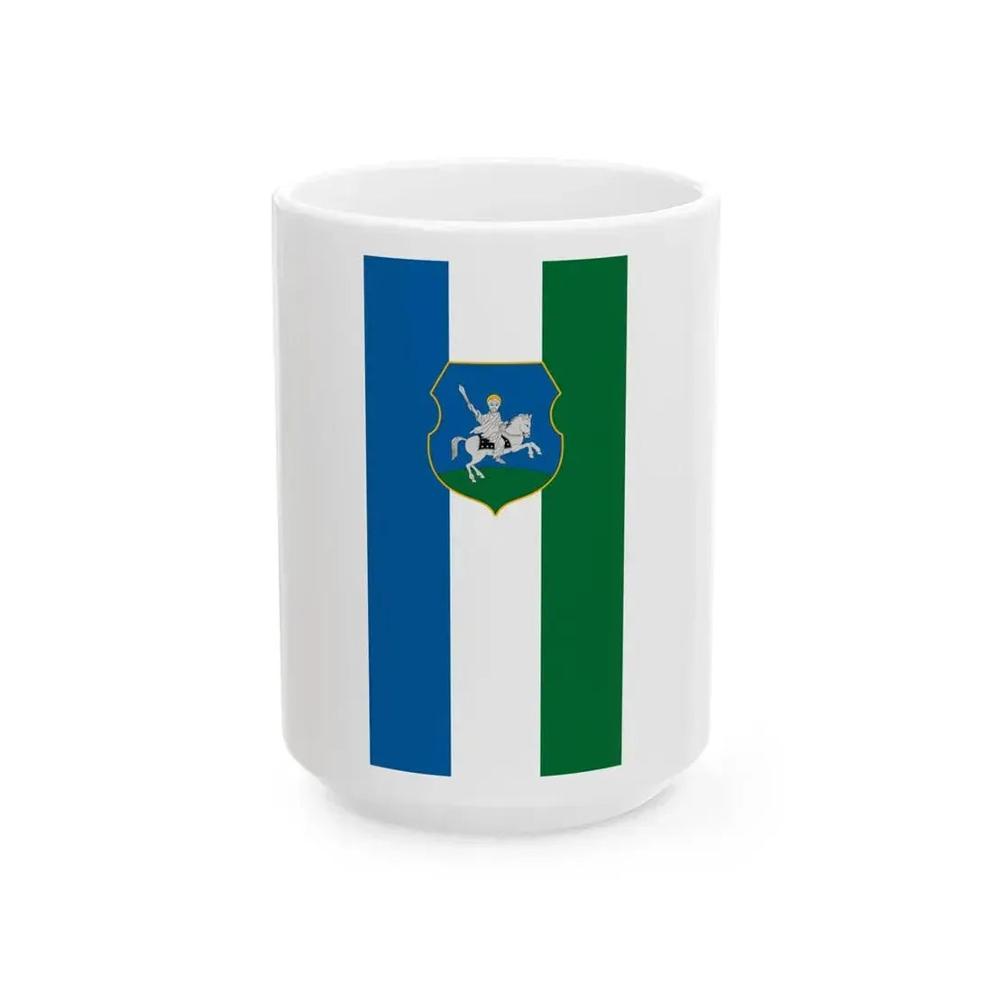 Flag of Nezsa (Hungary) White Coffee Mug 15oz - Go Mug Yourself
