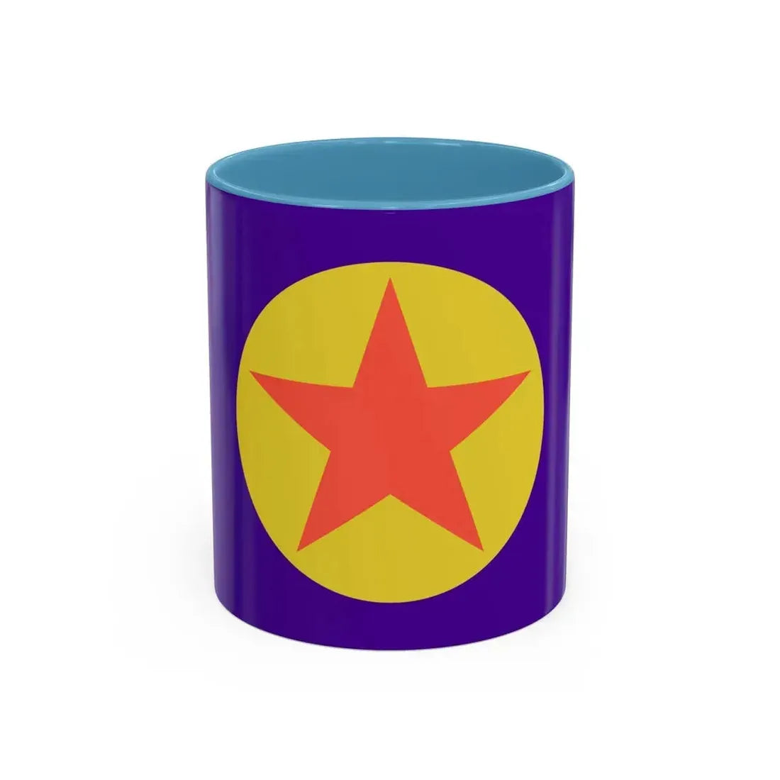 Flag of Ngaraard Palau - Accent Coffee Mug 11oz Light Blue - Go Mug Yourself
