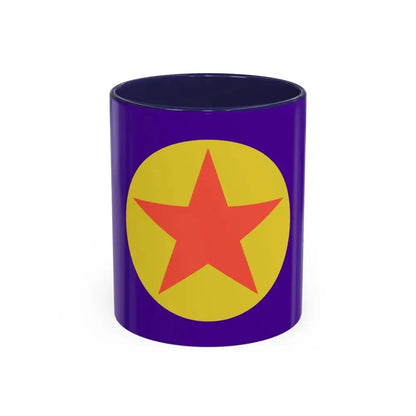 Flag of Ngaraard Palau - Accent Coffee Mug 11oz Navy - Go Mug Yourself