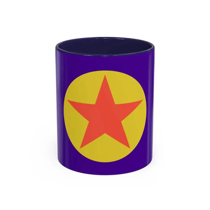 Flag of Ngaraard Palau - Accent Coffee Mug 11oz Navy - Go Mug Yourself