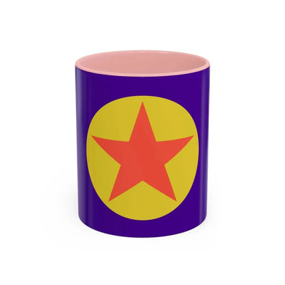 Flag of Ngaraard Palau - Accent Coffee Mug 11oz Pink - Go Mug Yourself