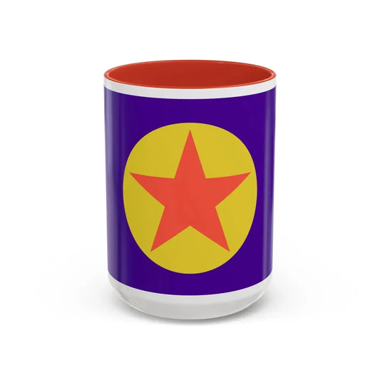 Flag of Ngaraard Palau - Accent Coffee Mug 15oz Red - Go Mug Yourself