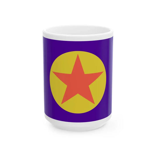 Flag of Ngaraard Palau - White Coffee Mug 15oz - Go Mug Yourself