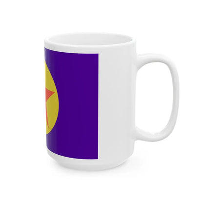 Flag of Ngaraard Palau - White Coffee Mug-Go Mug Yourself