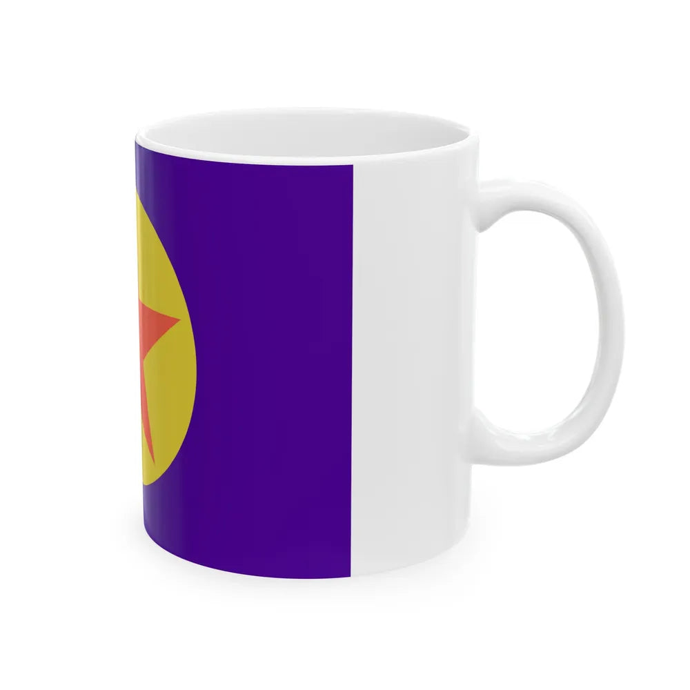 Flag of Ngaraard Palau - White Coffee Mug-Go Mug Yourself