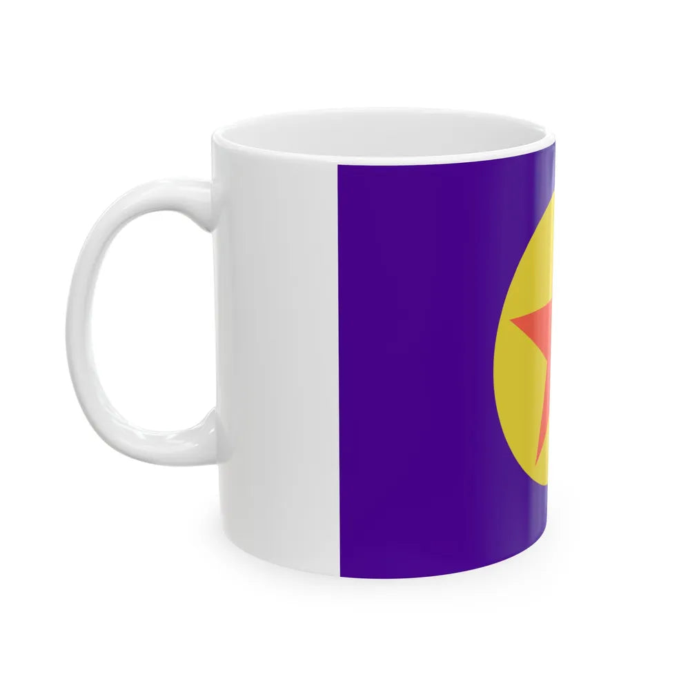 Flag of Ngaraard Palau - White Coffee Mug-Go Mug Yourself