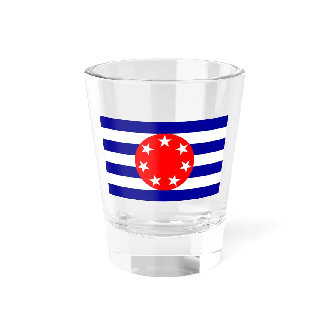 Flag of Ngarchelong old (Palau) Shot Glass 1.5oz 1.5oz - Go Mug Yourself