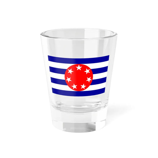 Flag of Ngarchelong old (Palau) Shot Glass 1.5oz 1.5oz - Go Mug Yourself