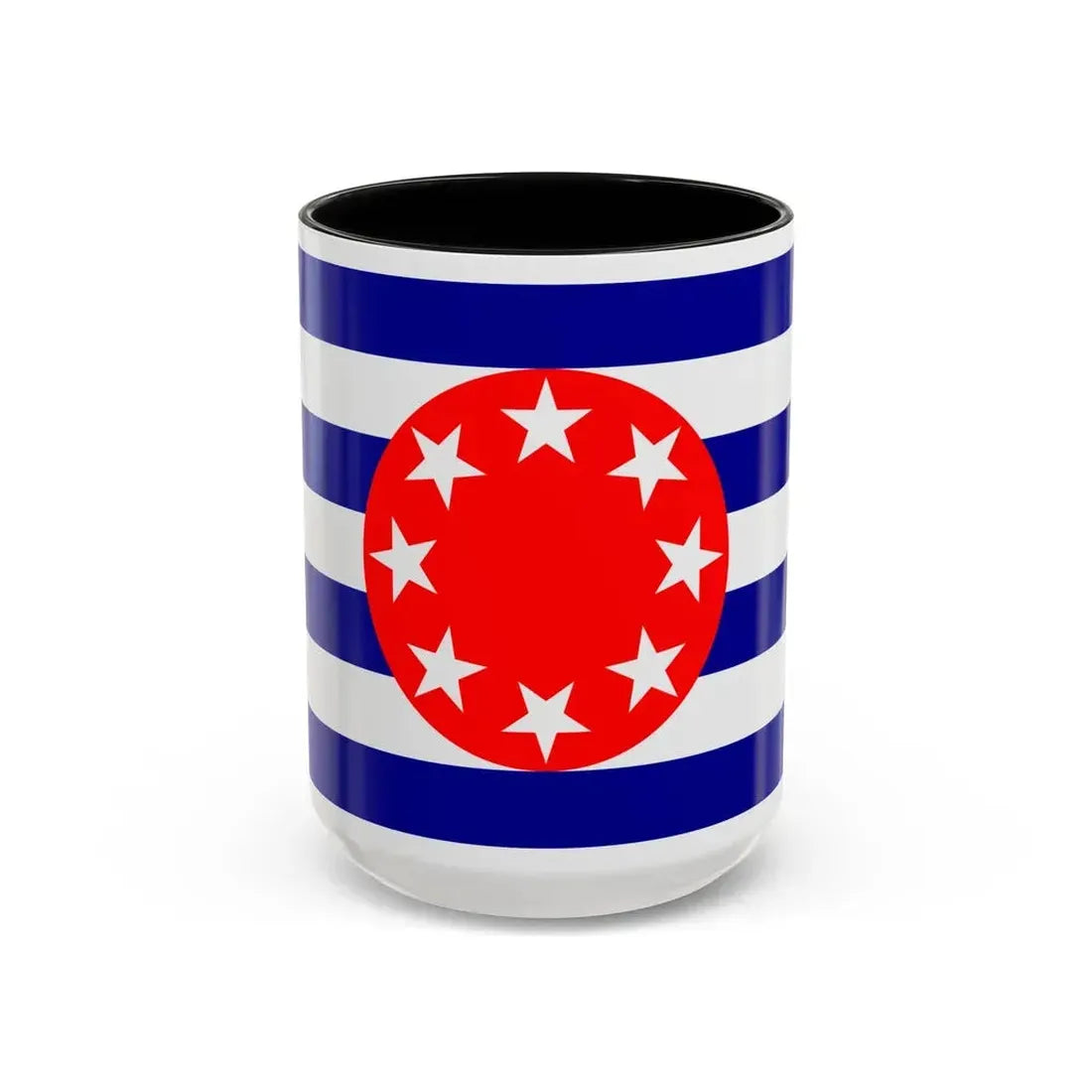 Flag of Ngarchelong Palau - Accent Coffee Mug 15oz Black - Go Mug Yourself