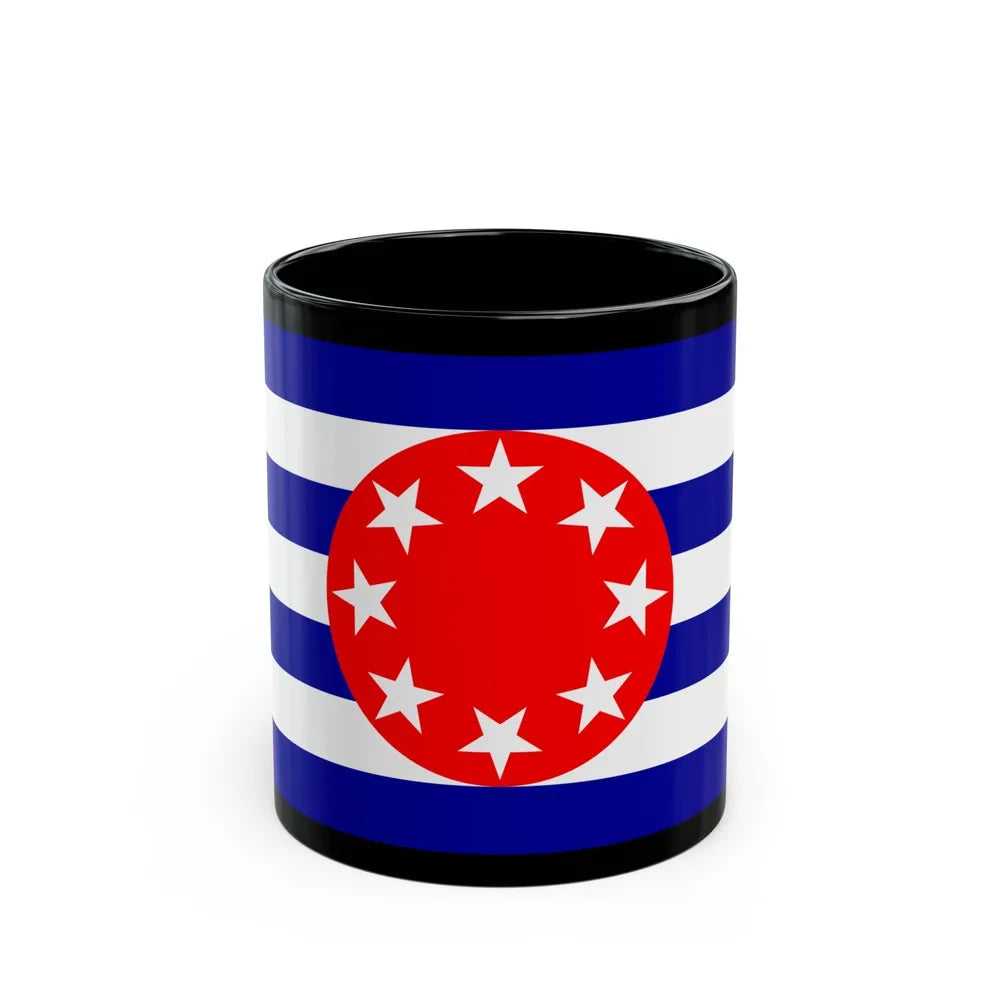 Flag of Ngarchelong Palau - Black Coffee Mug-11oz-Go Mug Yourself