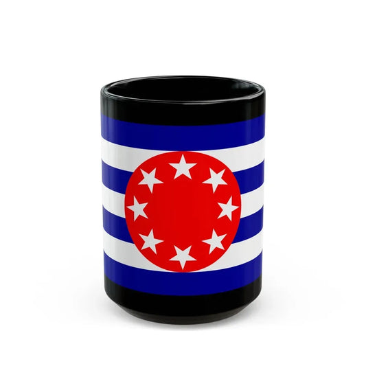 Flag of Ngarchelong Palau - Black Coffee Mug 15oz - Go Mug Yourself