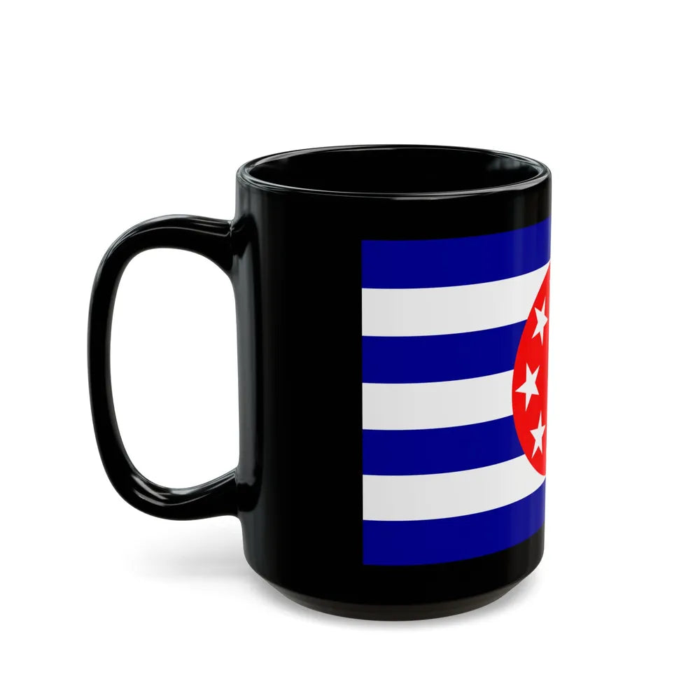 Flag of Ngarchelong Palau - Black Coffee Mug-Go Mug Yourself