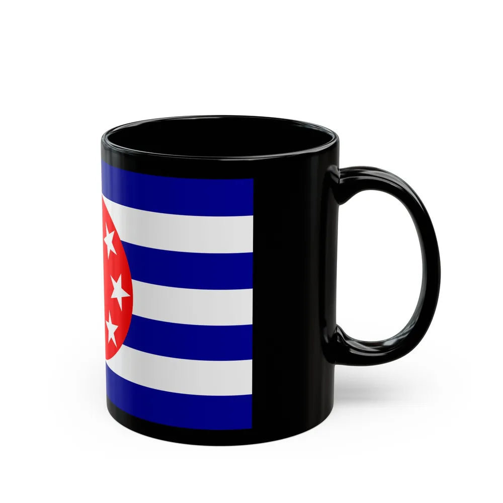 Flag of Ngarchelong Palau - Black Coffee Mug-Go Mug Yourself