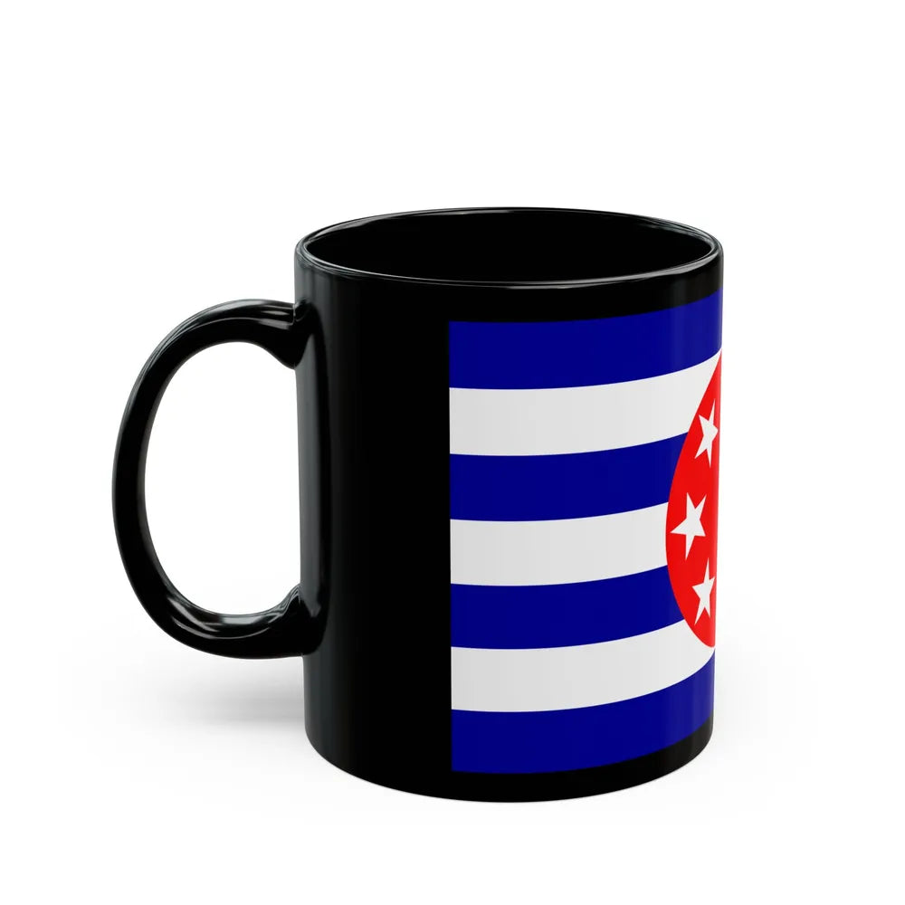 Flag of Ngarchelong Palau - Black Coffee Mug-Go Mug Yourself