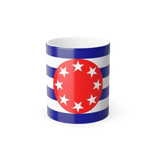 Flag of Ngarchelong Palau - Color Changing Coffee Mug 11oz - Go Mug Yourself