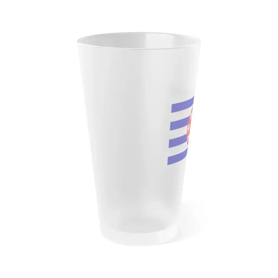 Flag of Ngarchelong Palau - Frosted Pint Glass 16oz - Go Mug Yourself