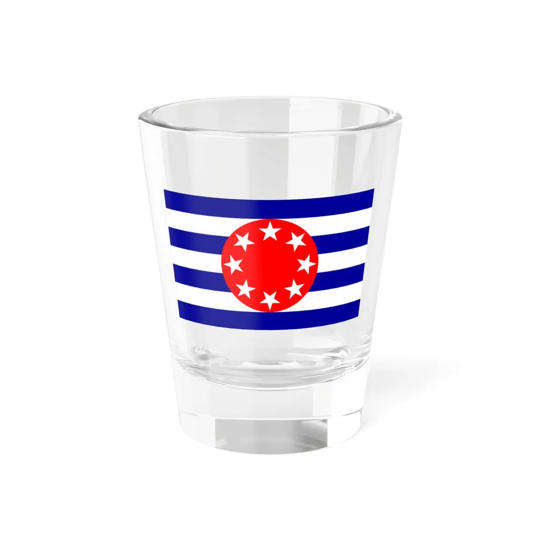 Flag of Ngarchelong (Palau) Shot Glass 1.5oz 1.5oz - Go Mug Yourself