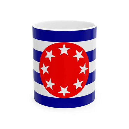 Flag of Ngarchelong Palau - White Coffee Mug 11oz - Go Mug Yourself