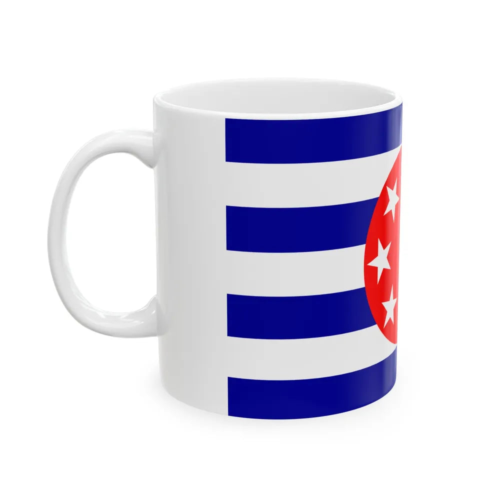 Flag of Ngarchelong Palau - White Coffee Mug-Go Mug Yourself