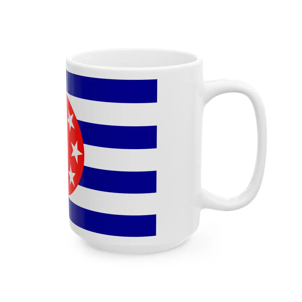 Flag of Ngarchelong Palau - White Coffee Mug-Go Mug Yourself