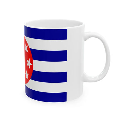 Flag of Ngarchelong Palau - White Coffee Mug-Go Mug Yourself