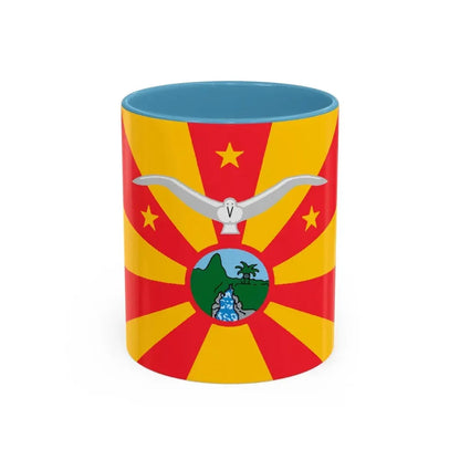 Flag of Ngardmau Palau - Accent Coffee Mug 11oz Light Blue - Go Mug Yourself