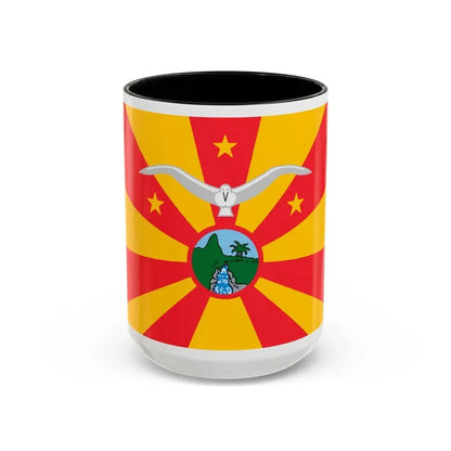 Flag of Ngardmau Palau - Accent Coffee Mug 15oz Black - Go Mug Yourself