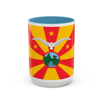 Flag of Ngardmau Palau - Accent Coffee Mug 15oz Light Blue - Go Mug Yourself