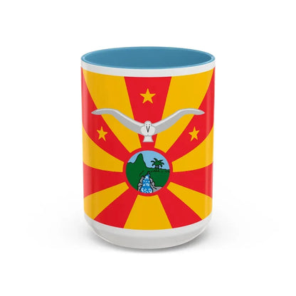 Flag of Ngardmau Palau - Accent Coffee Mug 15oz Light Blue - Go Mug Yourself