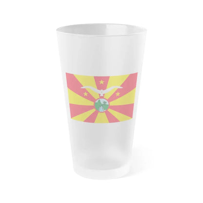 Flag of Ngardmau Palau - Frosted Pint Glass 16oz 16oz Frosted - Go Mug Yourself