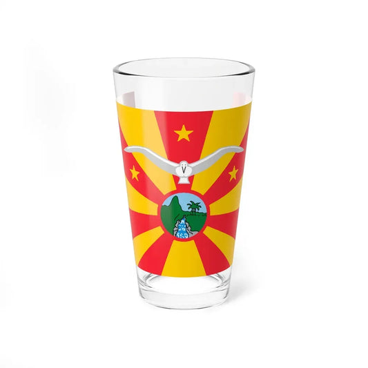 Flag of Ngardmau Palau - Pint Glass 16oz 16oz - Go Mug Yourself