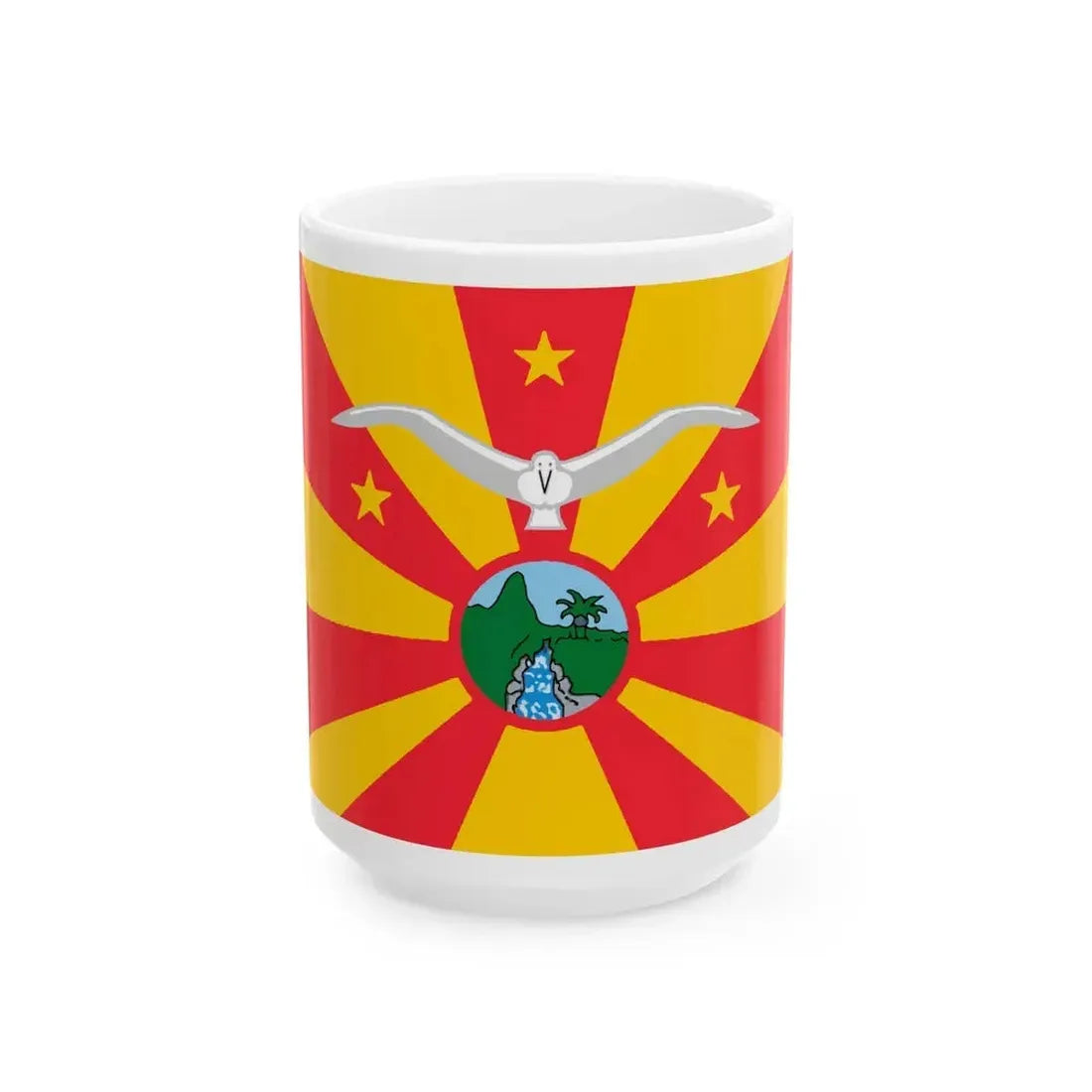 Flag of Ngardmau Palau - White Coffee Mug - Go Mug Yourself