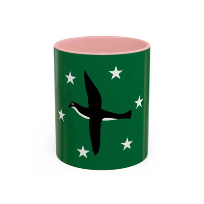Flag of Ngchesar Palau - Accent Coffee Mug 11oz Pink - Go Mug Yourself