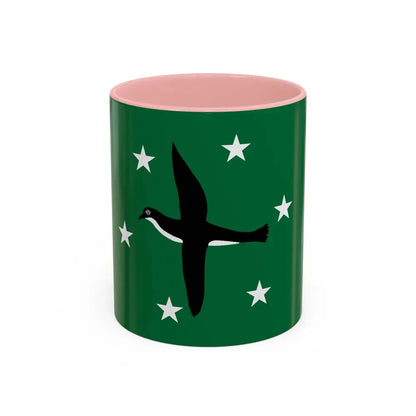 Flag of Ngchesar Palau - Accent Coffee Mug 11oz Pink - Go Mug Yourself