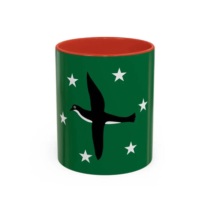 Flag of Ngchesar Palau - Accent Coffee Mug 11oz Red - Go Mug Yourself