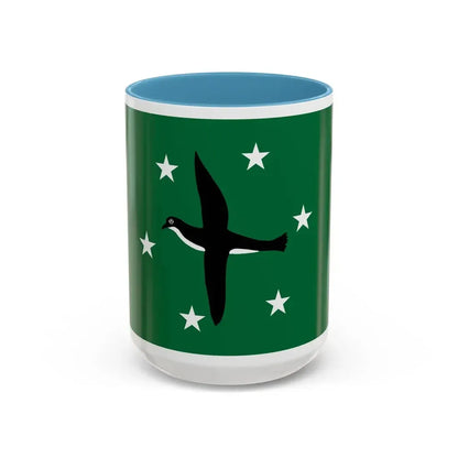 Flag of Ngchesar Palau - Accent Coffee Mug 15oz Light Blue - Go Mug Yourself