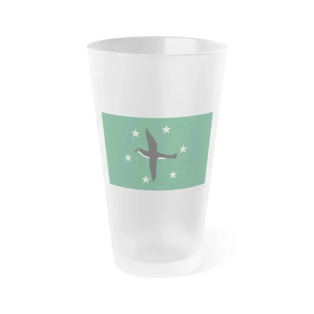 Flag of Ngchesar Palau - Frosted Pint Glass 16oz 16oz Frosted - Go Mug Yourself