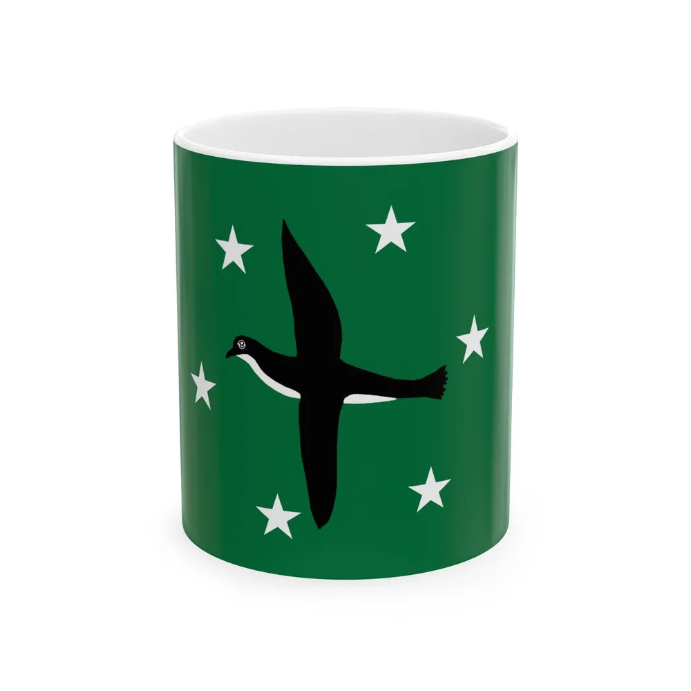 Flag of Ngchesar Palau - White Coffee Mug-11oz-Go Mug Yourself