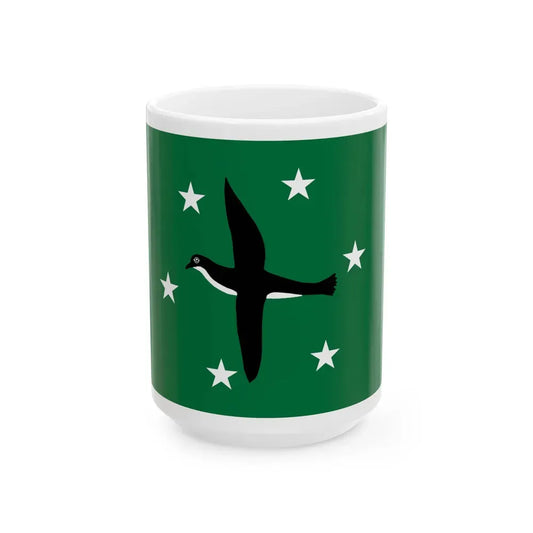 Flag of Ngchesar Palau - White Coffee Mug 15oz - Go Mug Yourself