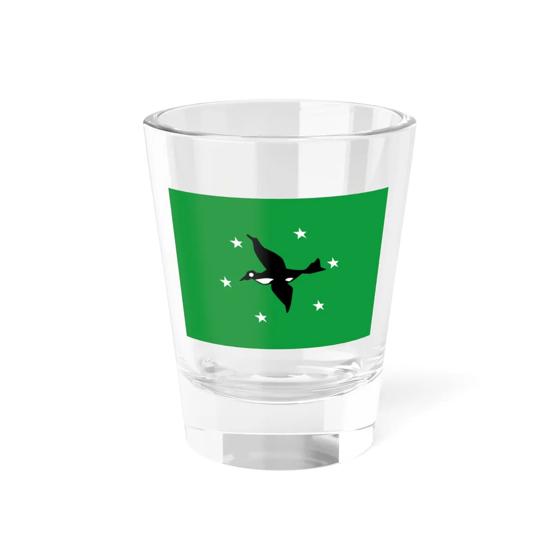 Flag of Ngchesar State Palau (Palau) Shot Glass 1.5oz 1.5oz - Go Mug Yourself