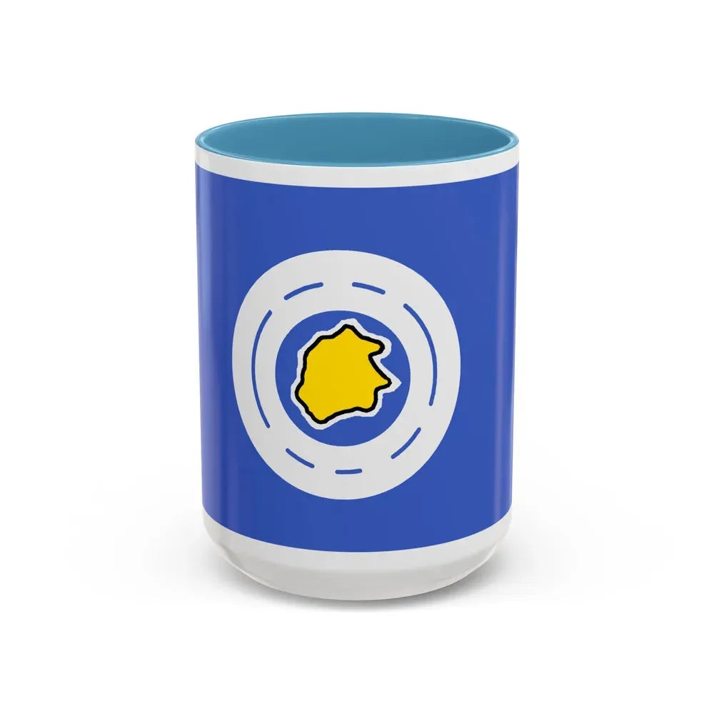 Flag of Ngeremlengui Palau - Accent Coffee Mug 15oz Light Blue - Go Mug Yourself