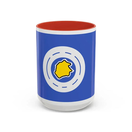 Flag of Ngeremlengui Palau - Accent Coffee Mug 15oz Red - Go Mug Yourself