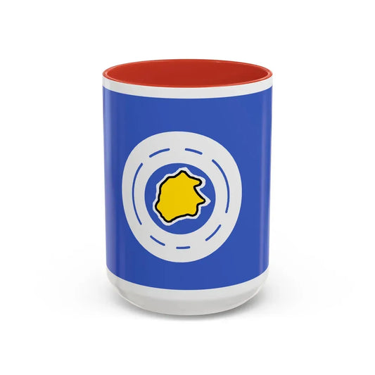 Flag of Ngeremlengui Palau - Accent Coffee Mug 15oz Red - Go Mug Yourself